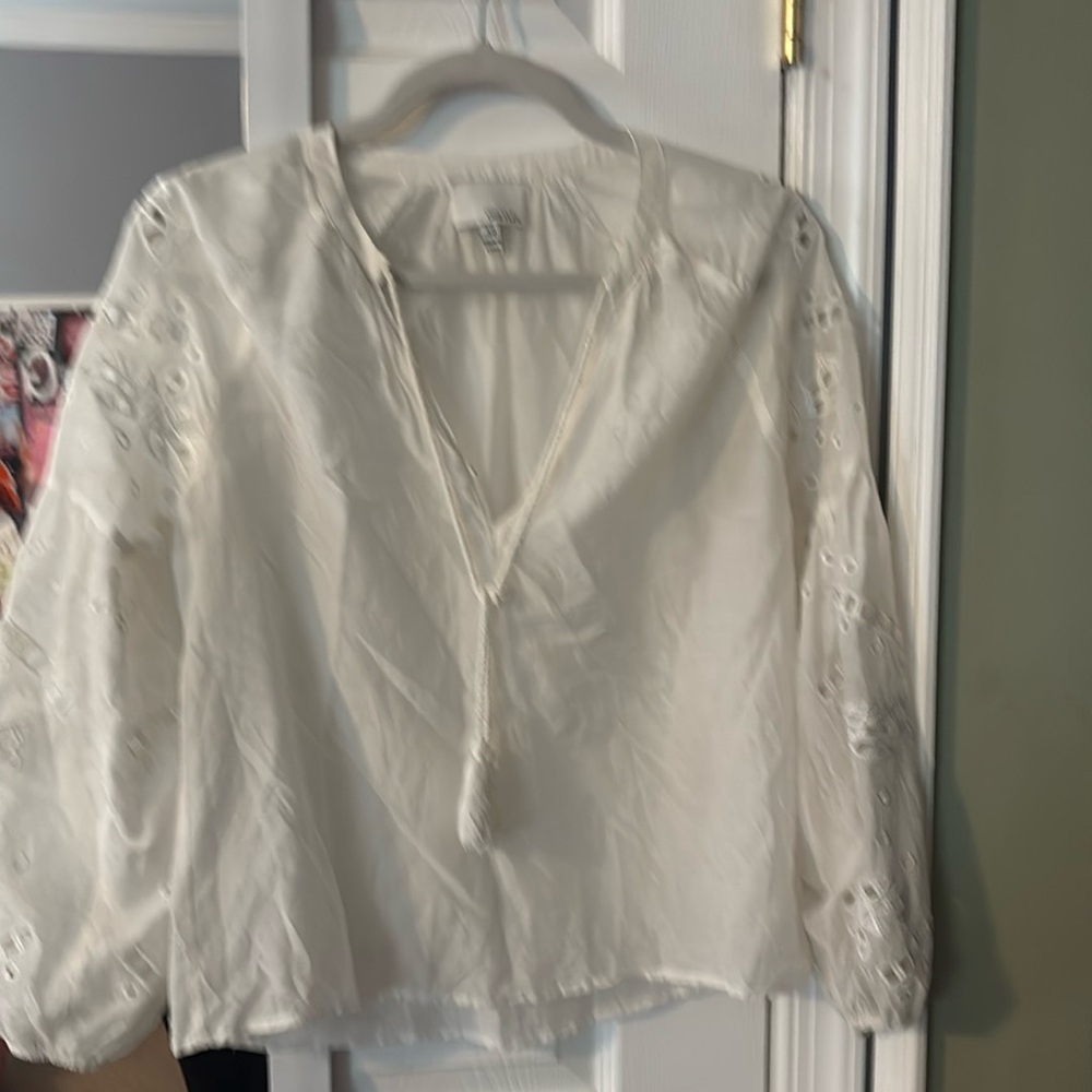 Greylin white Blouse size XSmall